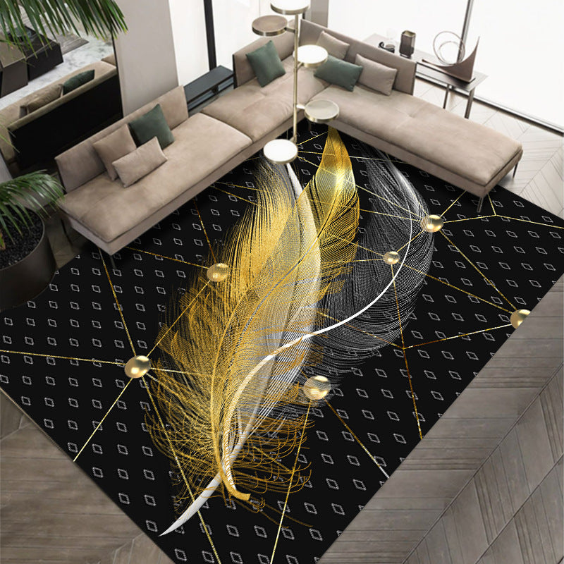 Light Luxury Crystal Velvet Carpet Wear-Resistant and Dirt-Resistant Living Room Sofa Coffee Table Carpet Cooling and Silent Home Non-Slip Bedroom Carpet