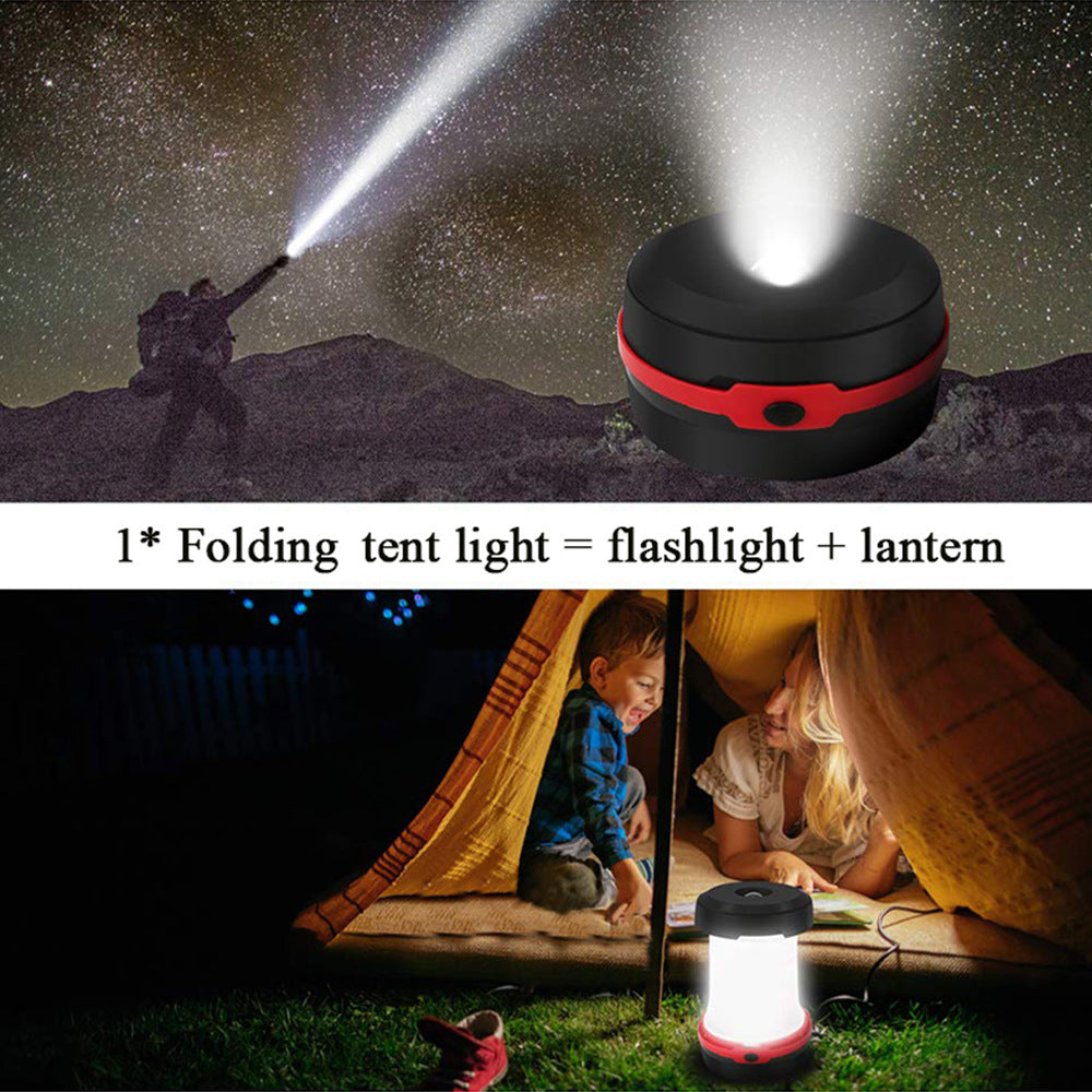 Outdoor Waterproof LED Camping Light Tent Light Retractable Camping Light Dry Battery Portable Emergency Light Night Light