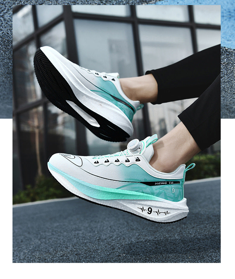 Red Rabbit9pro Racing Carbon Plate Running Shoes Breathable Mesh Sports Training Shock Absorption for Older Children and Adults Non-Slip Athletic Shoes