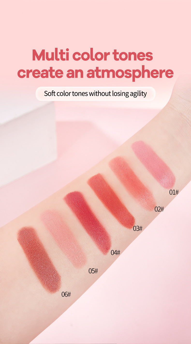 New Product TVLV Liquid Blush Velvet Moisturizing Six-color Lip Glaze Multi-functional Rouge Blush Facial Makeup