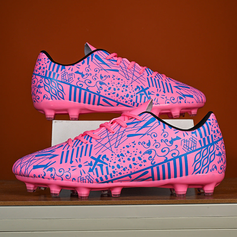 New Men's Football Shoes Low-Cut Long Spikes Broken Spikes Youth Student Professional Training Sports Shoes