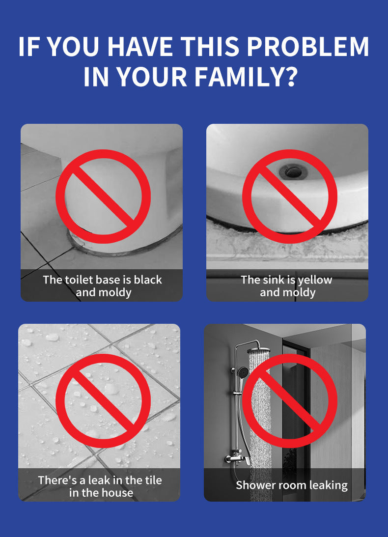 Mildew-proof Waterproof Sealant Plastic Steel Mud Waterproof Glue Kitchen Bathroom Epoxy Resin Leak Filling Sealant