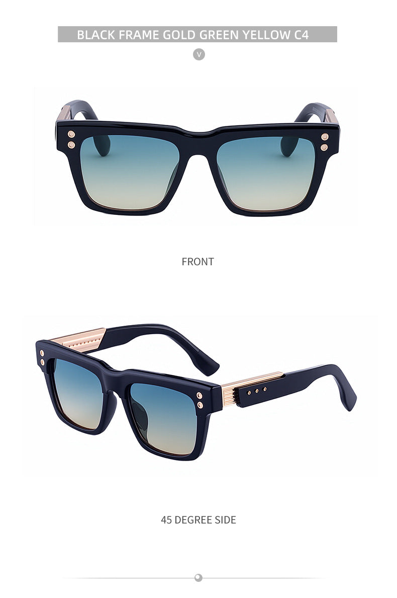 Men's Square Frame Sunglasses2025New European and American style sunglasses for men with a high-end fashion retro design and sun protection