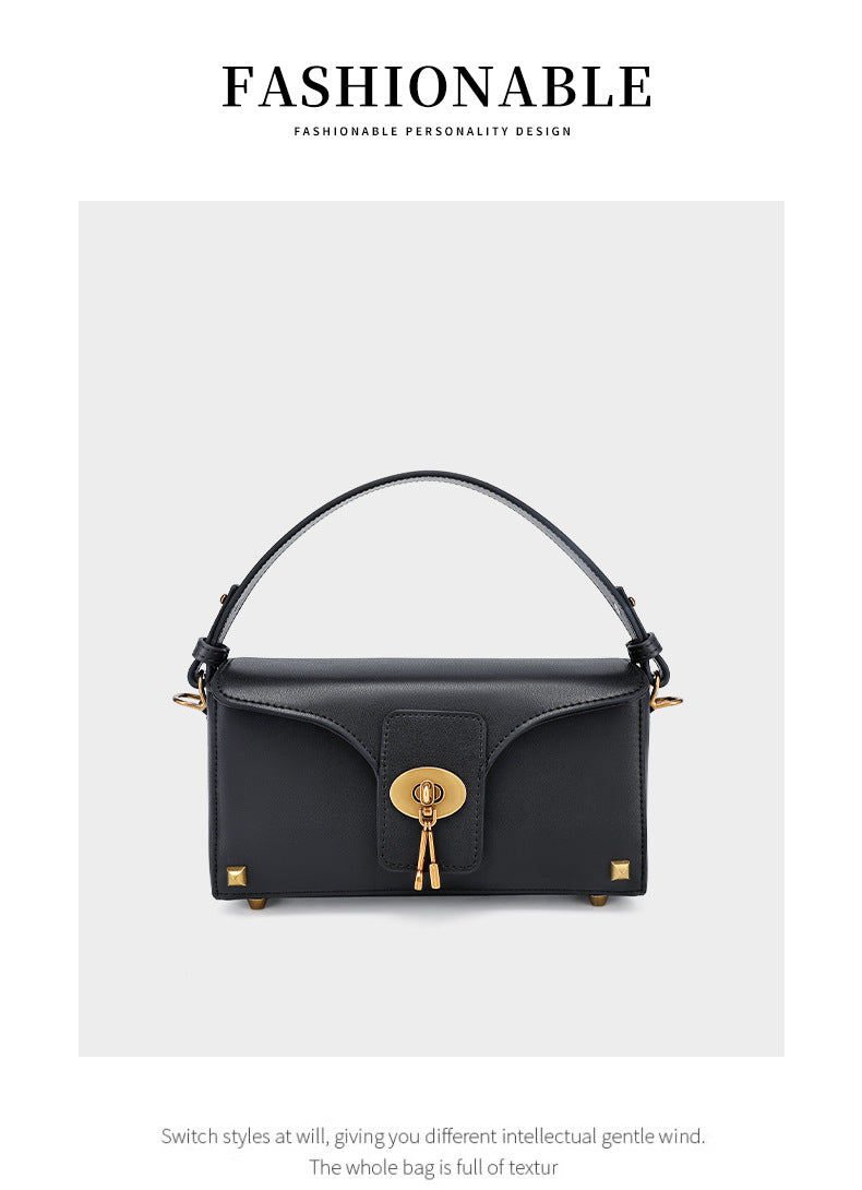 High-Quality Fashion Women's Bag Single Shoulder Bag Versatile Niche Crossbody Bag European and American Light Luxury Handbag Birthday Gift