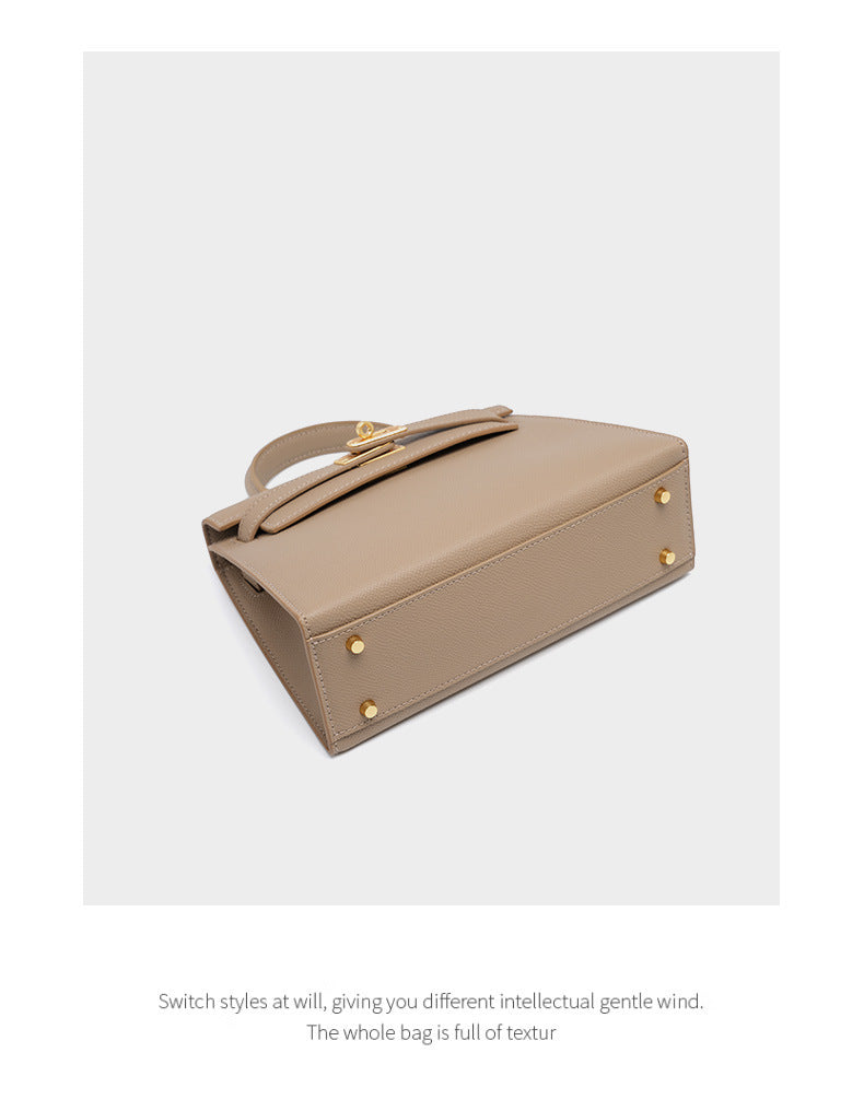 European and American Light Luxury Kelly Bag for Women, Niche Versatile Shoulder Fashion Women's Bag, Trendy Large Capacity Handbag and Crossbody Bag for Women