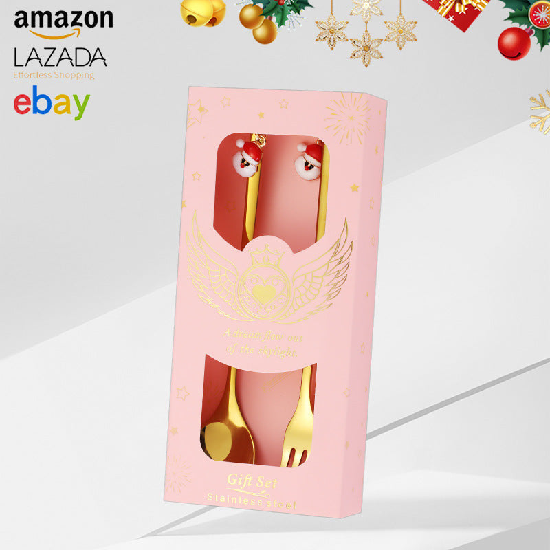 Pendant Jewelry Small Spoon DIY Coffee Children's Dessert Stirring Stick Ice Cream Popsicle Christmas Gift Tableware Spoon