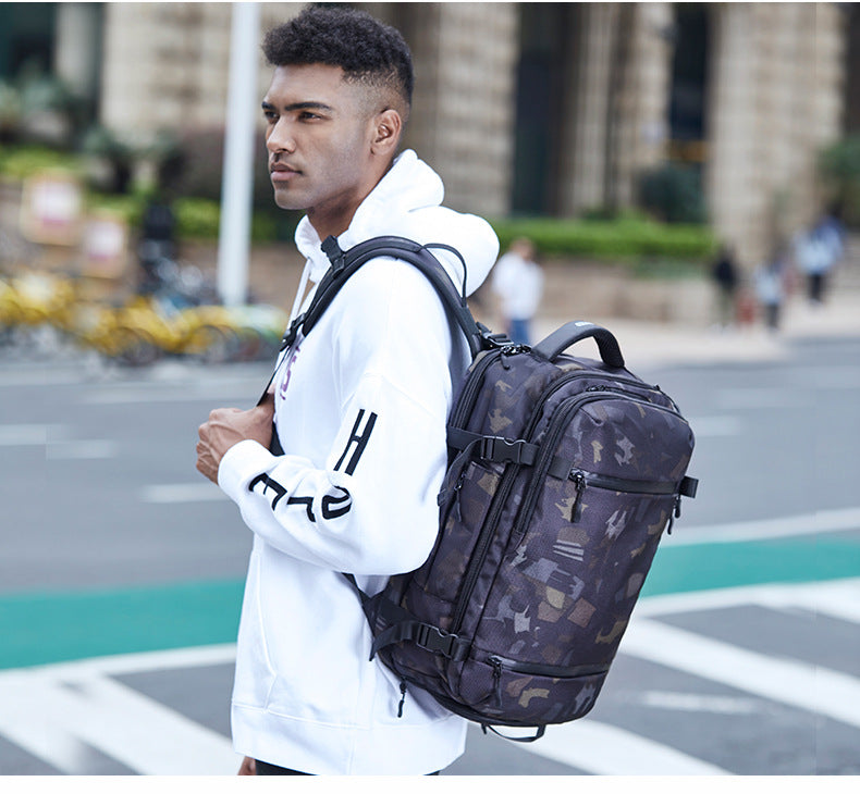 ozuko Men's Backpack Business Travel Computer Bag Outdoor Multifunctional Commuting Backpack Waterproof