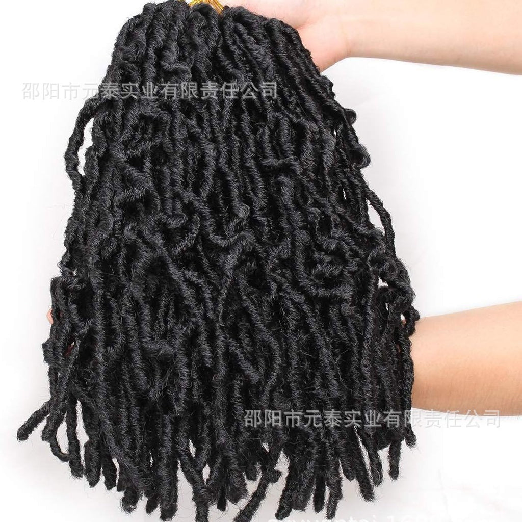Dreadlock Wig Earthworm Curl Butterfly Faux Locs Crochet Hair African Braids Crochet Hair