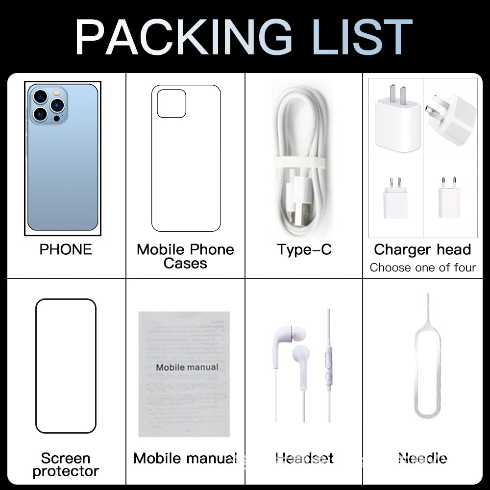 I15 Pro Max Popular2+16G 6.53Large Screen All-in-One Computer Factory5G New Mobile Phone