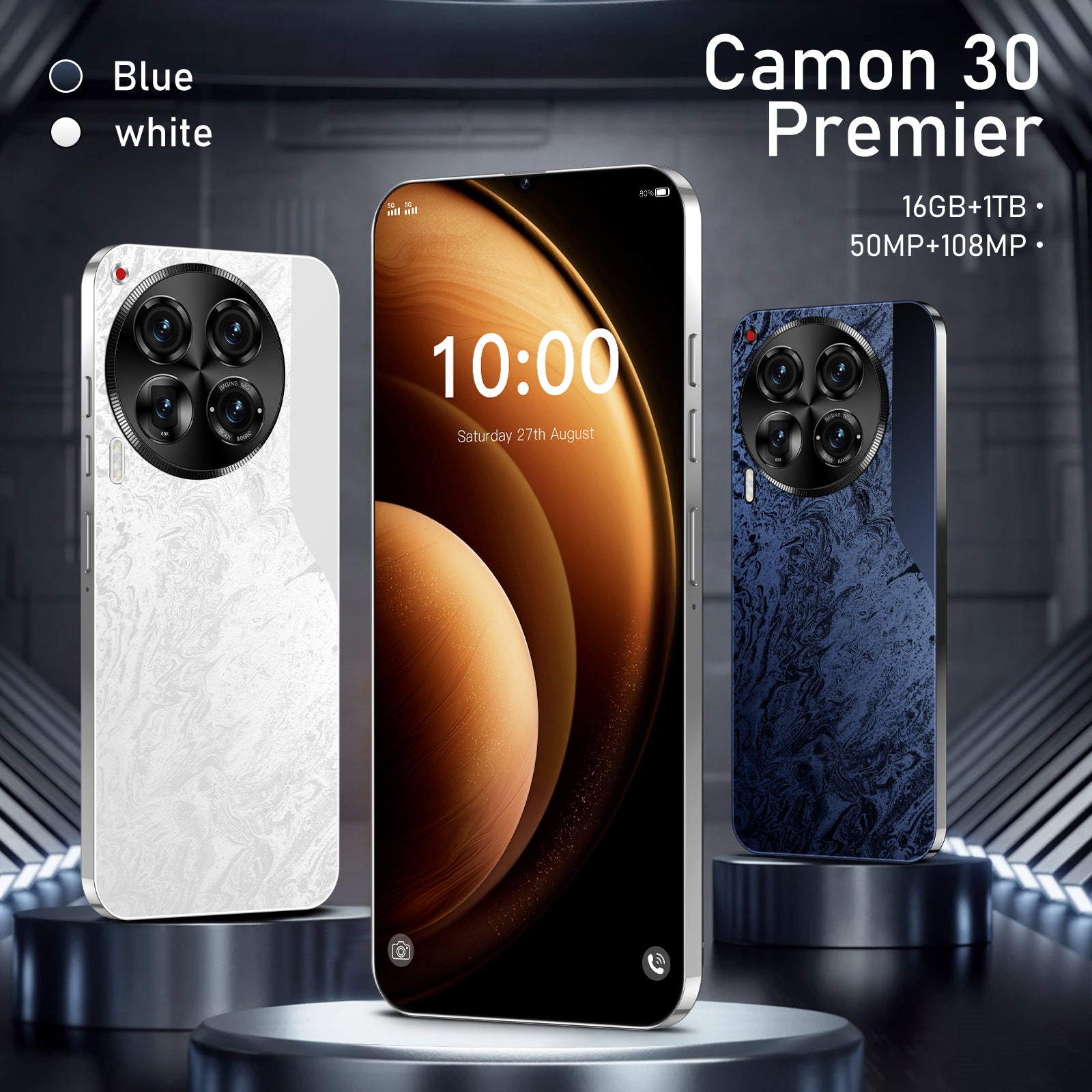 Smartphone Camon30 16+1T Android Phone7.3Inch Large Screen Shopee Compatible