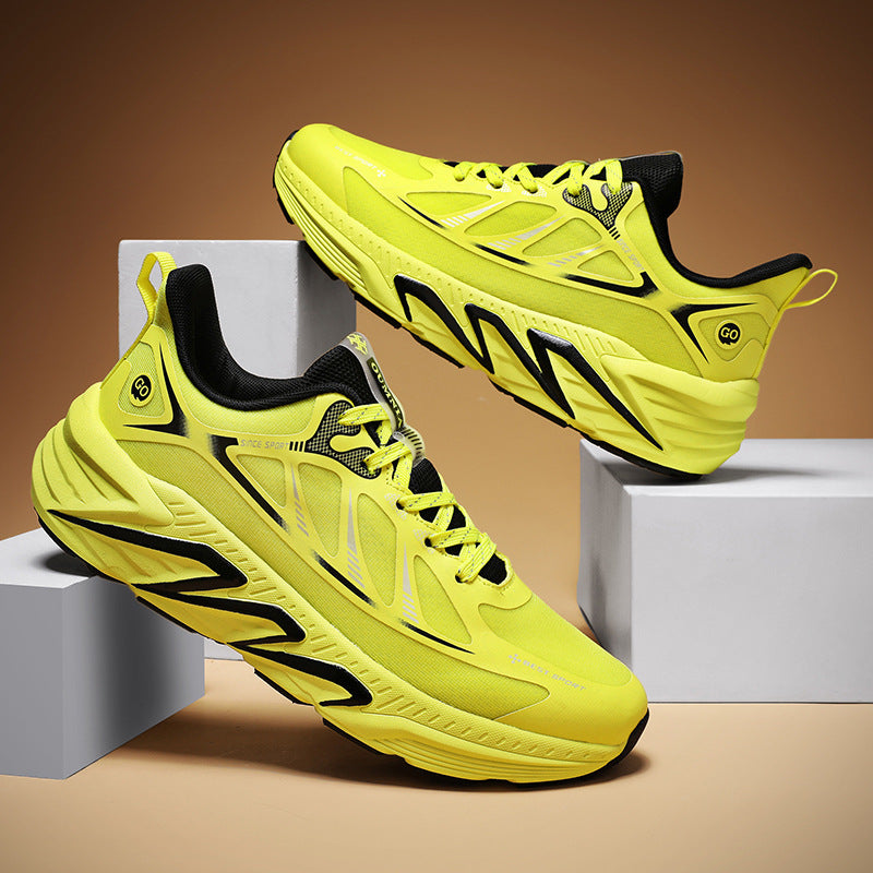 New Foreign Trade Running Shoes for Men and Women, Couple Style, Large Size, Versatile Marathon Outdoor Casual Cycling Jogging Sports Shoes