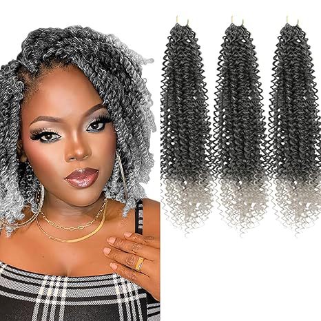 Chemical Fiber Wig MiniGOGOCrochetHair African Two-Strand Small Curl Braids Crochet Celebrity Style Long Curly Hair