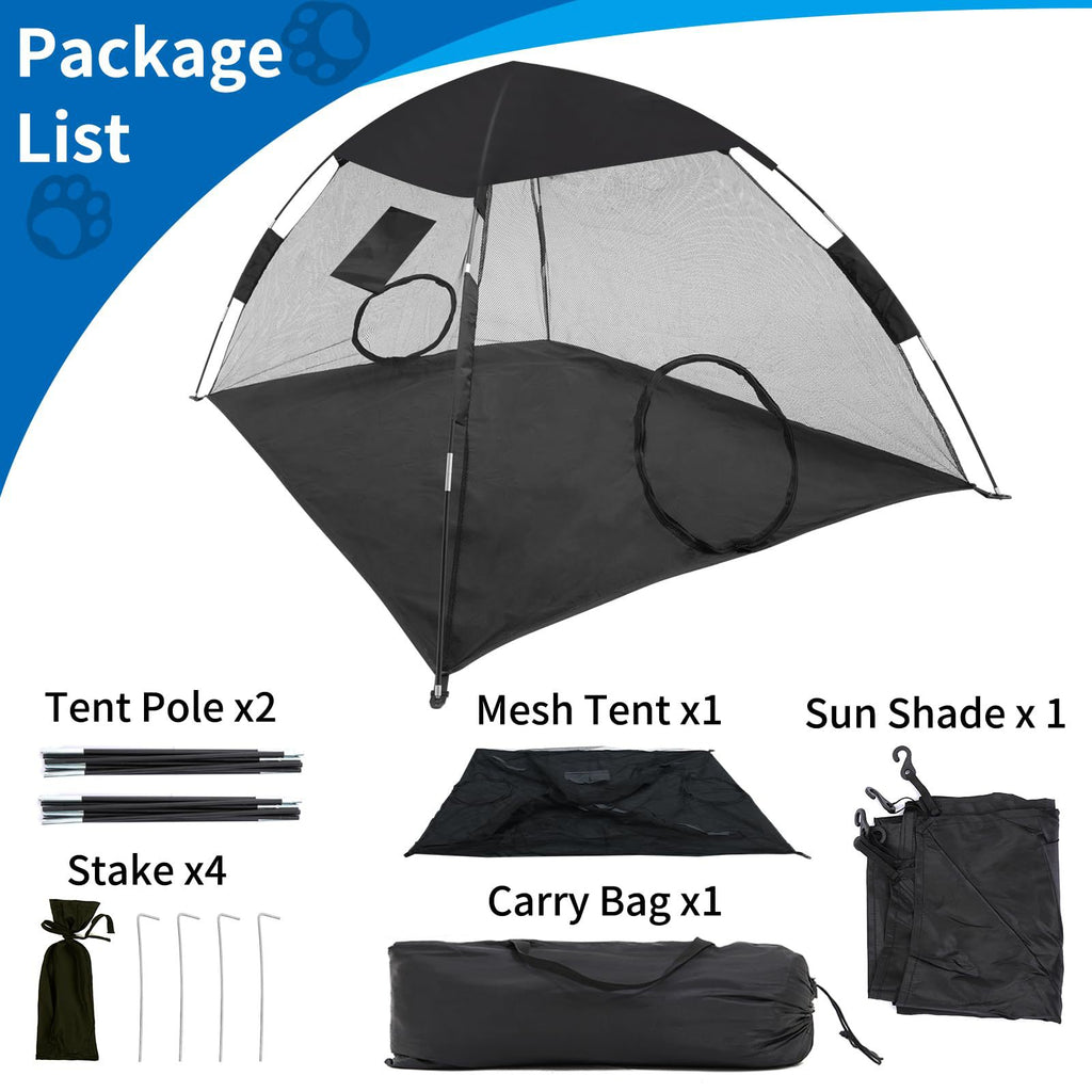 New Pet Tent Outdoor Large Space Thickened Mesh Tent Anti-Mosquito Cat Dog House Park Camping Tent