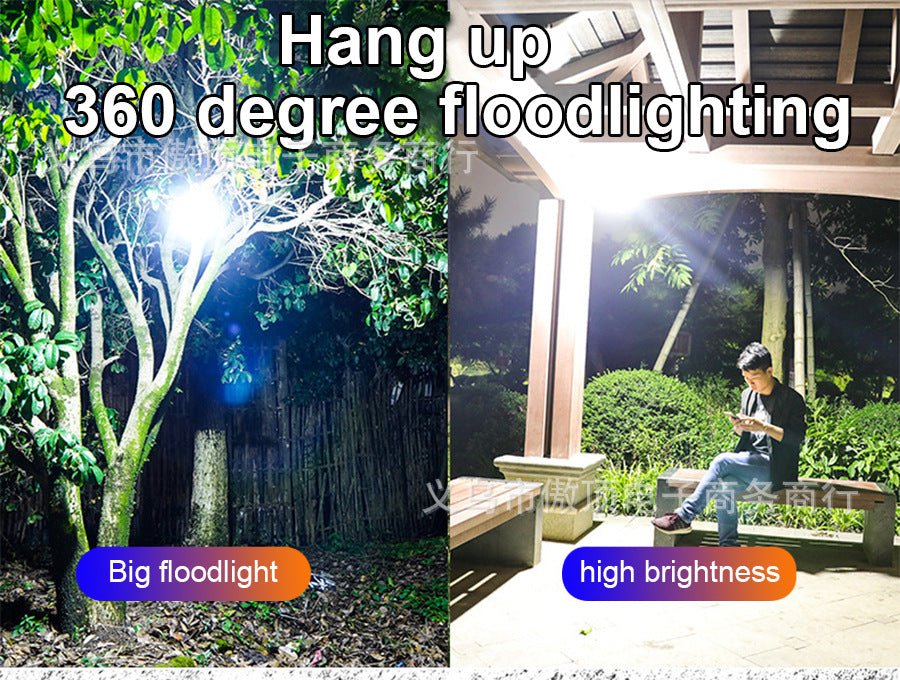 New tent light outdoor waterproof camping lamp LED Campsite Lamp USB Rechargeable Home Power Outage Emergency Light Flashlight