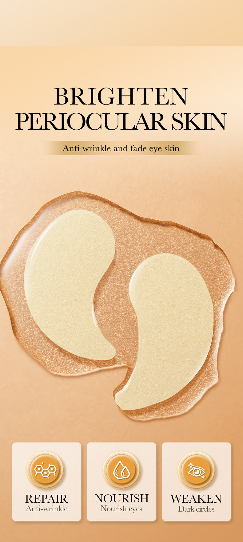 Full English Collagen Anti-Wrinkle Firming Eye Mask SADOER Hydrating and moisturizing eye mask patch  foreign trade wholesale