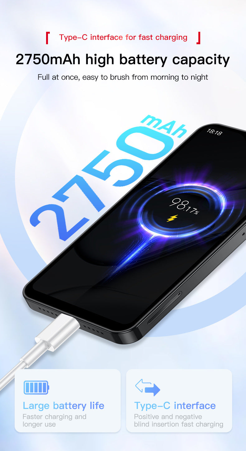 XS18promax All Netcom4G Mini Mobile Phone4.3Inch Water Drop Screen Ultra Small Foreign Language