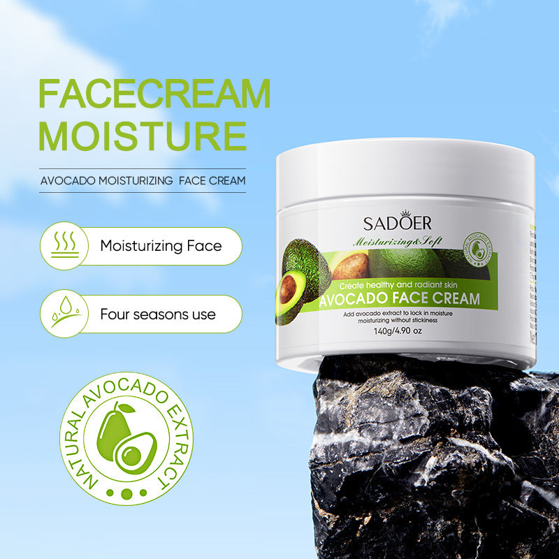 Plant Face Cream SADOER Avocado Aloe Carrot Moisturizing Cream  Wholesale