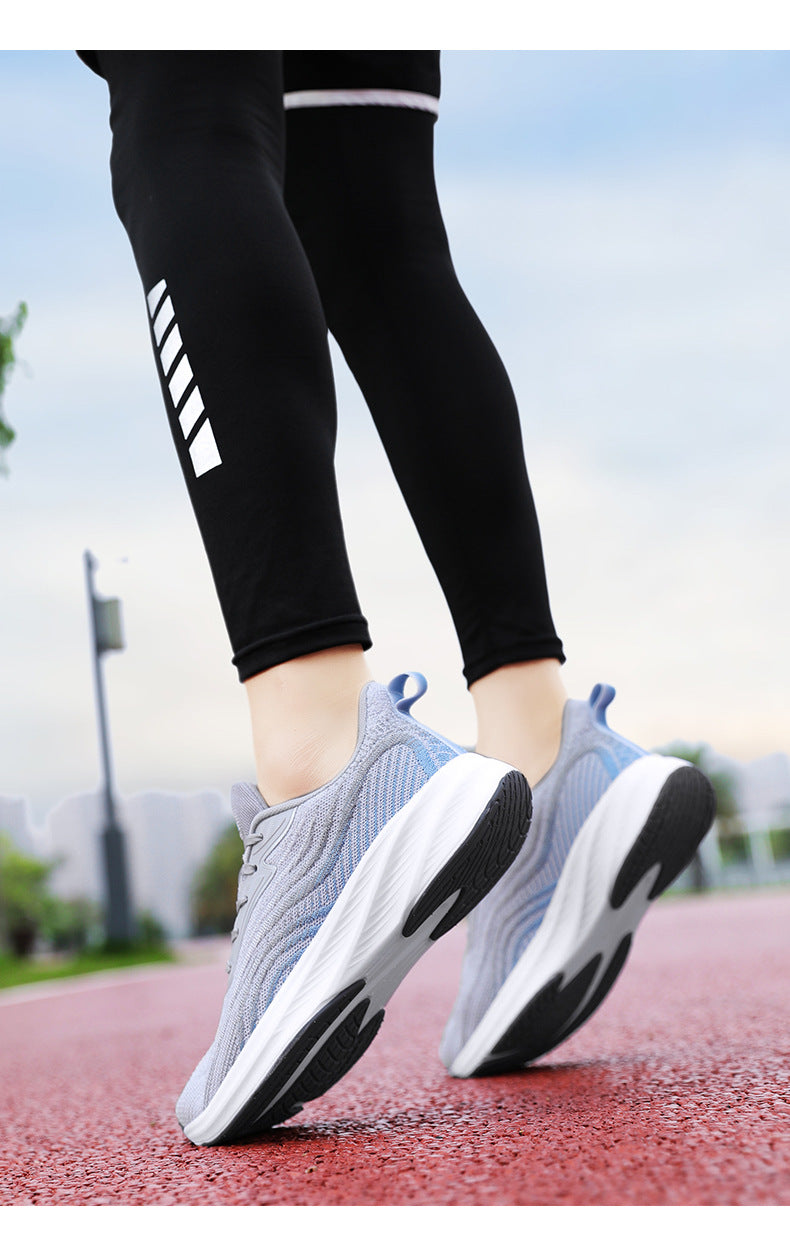 2024Chunxin Professional Running Shoes for Men and Women, Breathable Flyknit Mesh, Lightweight, Non-Slip, Student Physical Test Training Sports Shoes