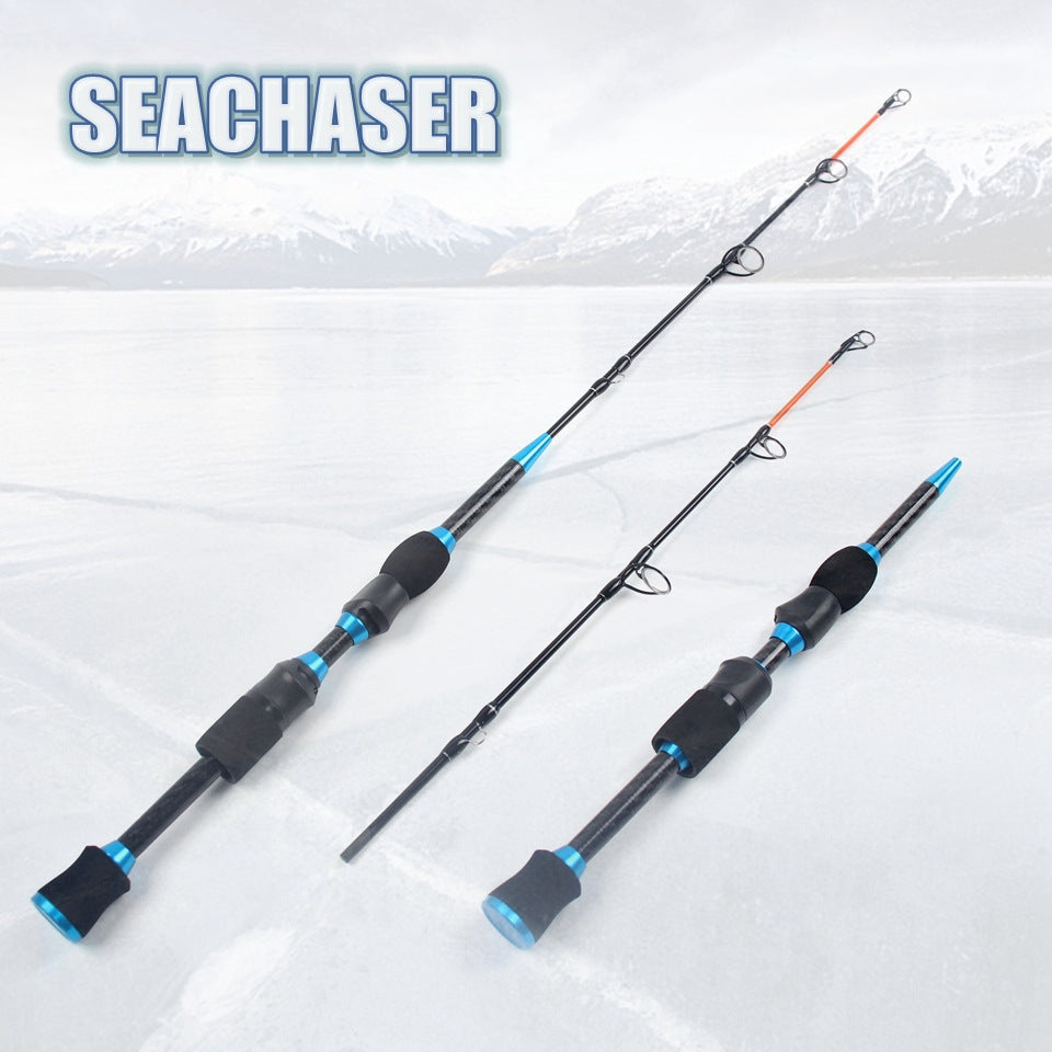 Four-Section Portable Ultra-Hard Ice Fishing Rod Insert Section Winter Fishing Rod Eastern European Strong Waist Fishing Rod