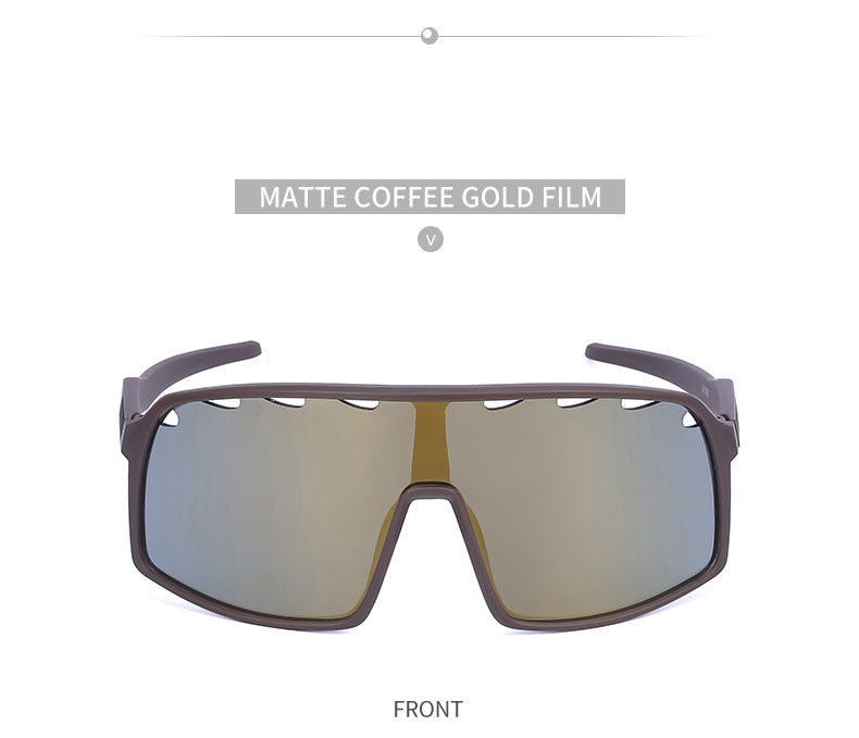 New Colorful Cycling Glasses for Men1998One-piece sunglasses European and American fashion outdoor sports sunglasses