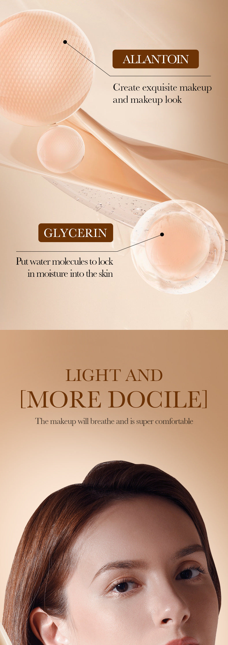 Makeup SADOER Concealer foundation with temperature-changing skin tone that doesn't easily come off BB Wholesale Cross-Border Foreign Trade Frost