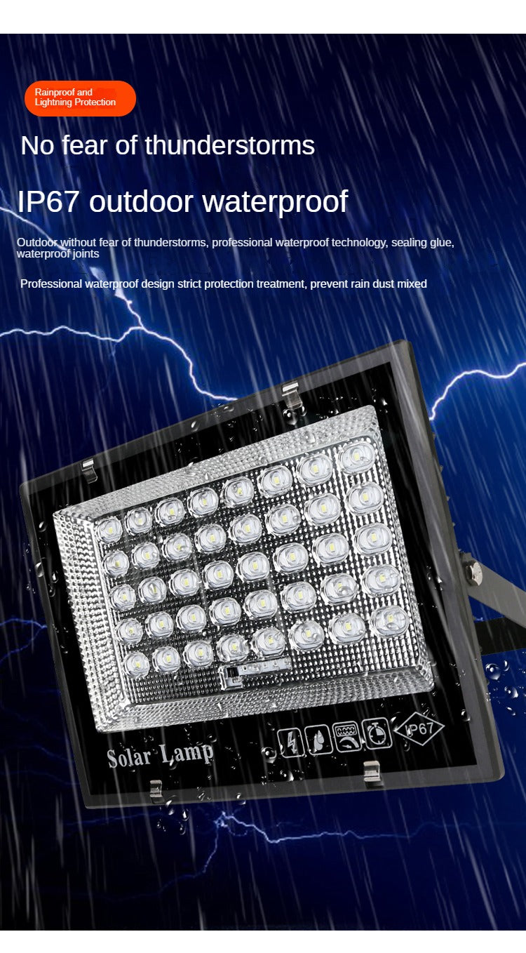 Stadium Tennis Court Football Field Waterproof Ip65 Remote Control Solar Flood Light