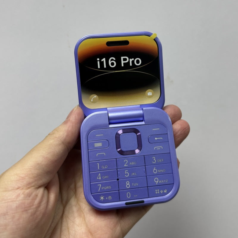 Mini Flip Phonei16 pro Flip Phone Dual SIM2G Button Mini Mobile Phone Wholesale