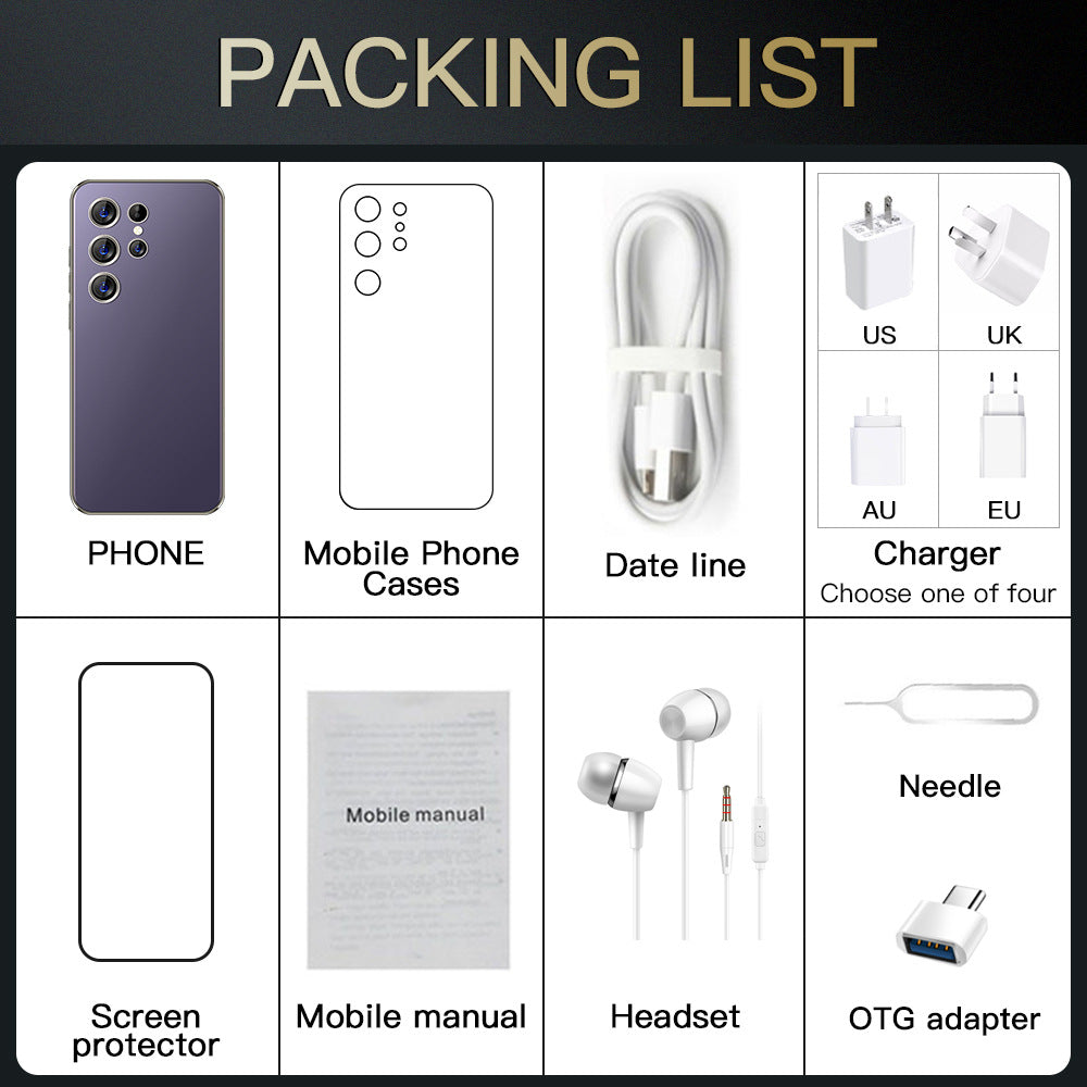 Smartphone Mobile Phone S24Ultra Android16+1TB Android All-in-One E-commerce(Popular)