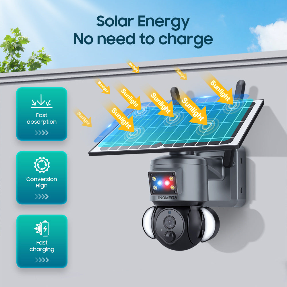 Popular 4G Solar-powered Camera Wireless WIFI Surveillance Camera Hd3MP Lighting Monitoring