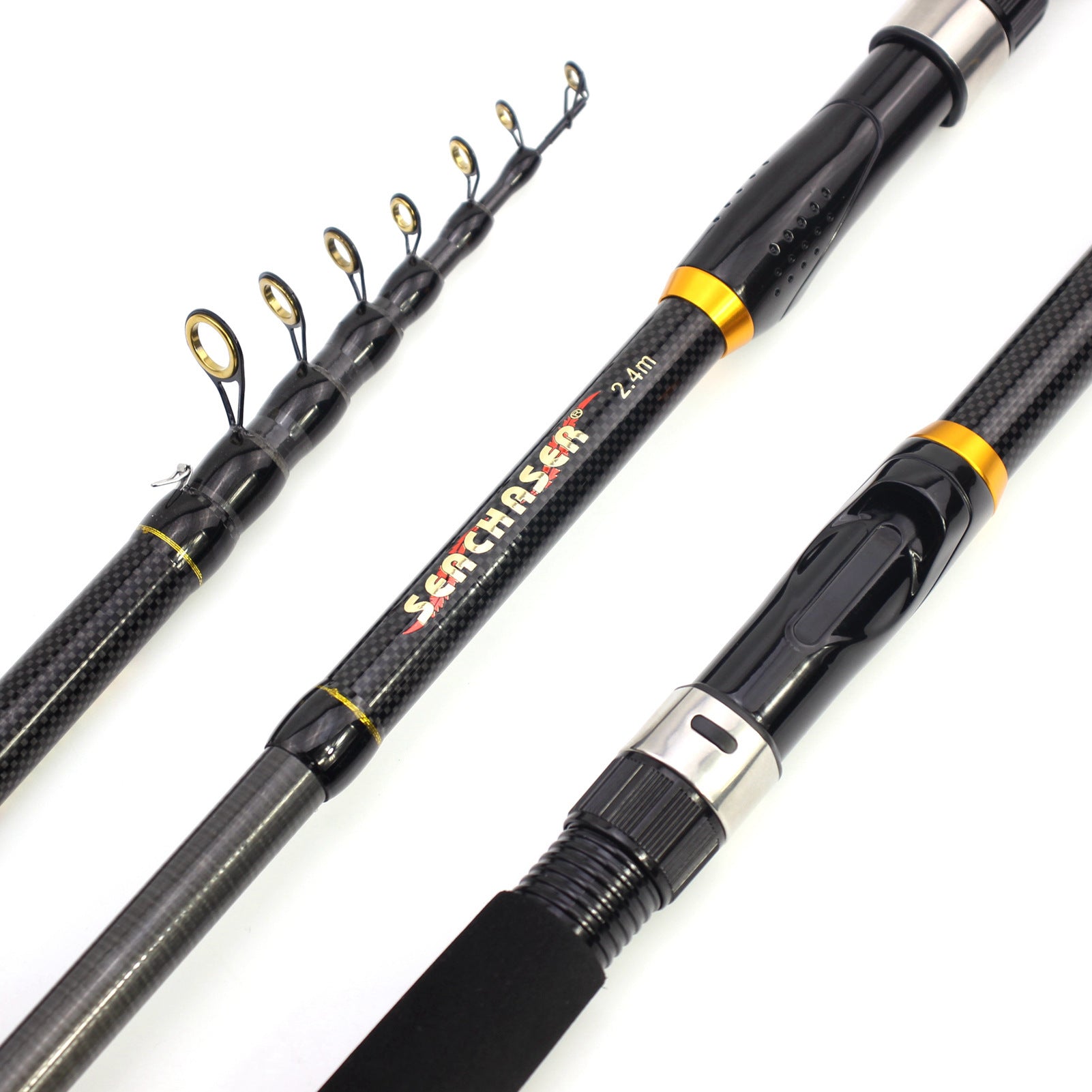 Portable Ultra-Short Small Sea Rod Carbon Fiber Telescopic Lure Rod Mini Long Cast Snakehead Carp Rod FBA