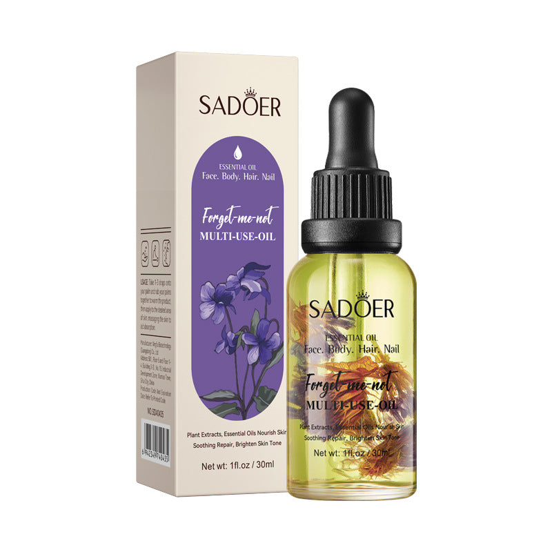 Cross-border Jasmine Dried Flower Massage Oil SADOER Moisturizing and rejuvenating skin body oil cross-border foreign trade wholesale