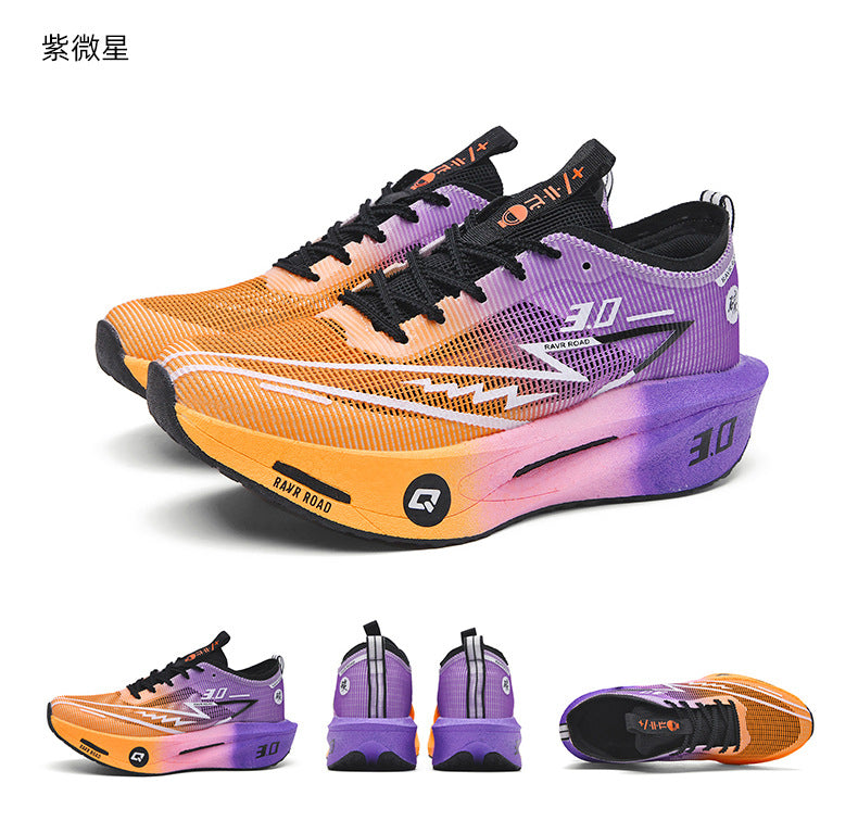 Summer New Hollow Breathable Lightweight Casual Sports Shoes with Super Soft Sole Carbon Plate Cushioning and Rebound for Fitness and Running