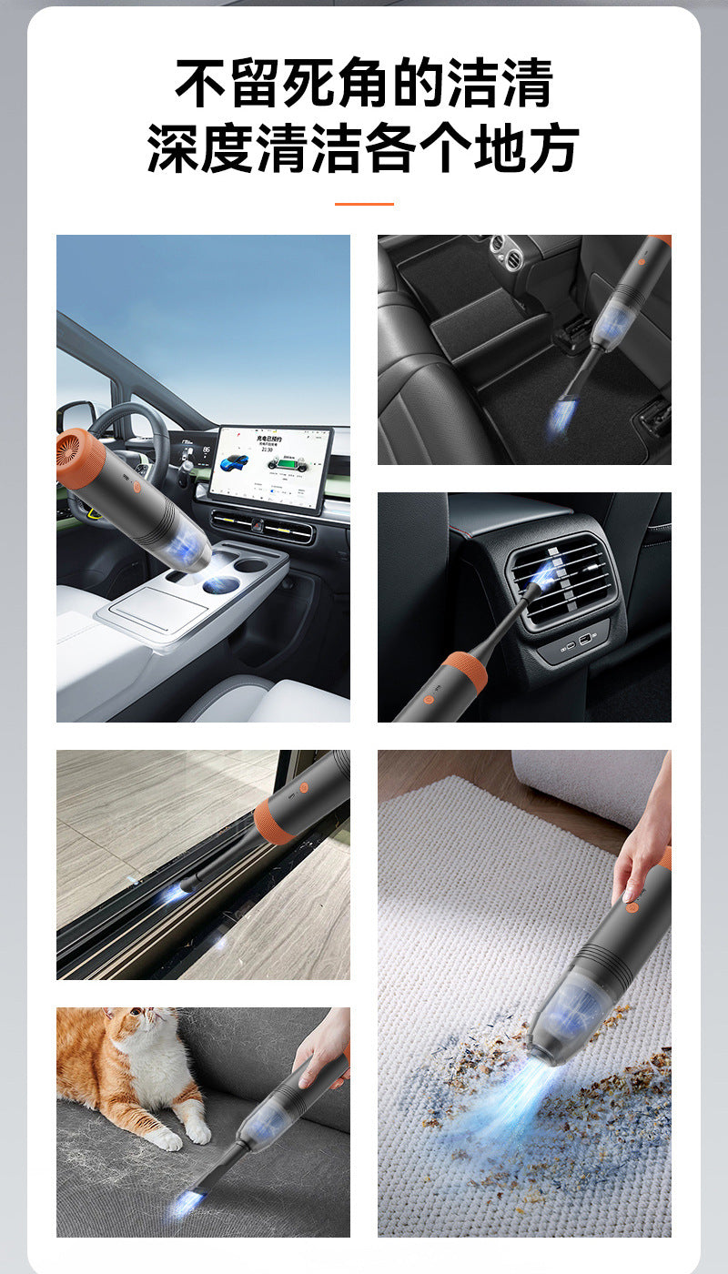 New Handheld Wireless Vacuum Cleaner for Home Use, Strong Suction, Dry and Wet Dual-use, Car-mounted Vacuum Cleaner, Small Multi-functional Dust Blower