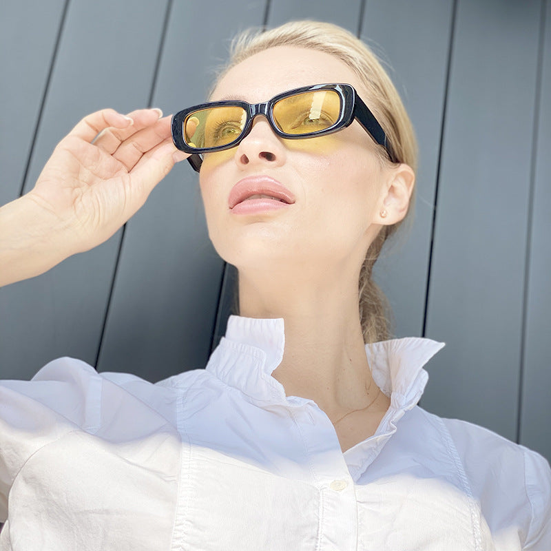 Vintage Cat Eye Sunglasses for Women Fashion Trend Oval Small Frame Sunglasses Sun Protection Glasses sunglasses