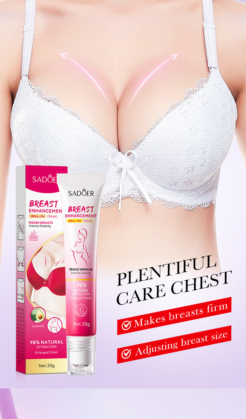 Full English Roll-on Cream20g SADOER Breast Firming and Plumping Massage Care Beauty Cream  Wholesale