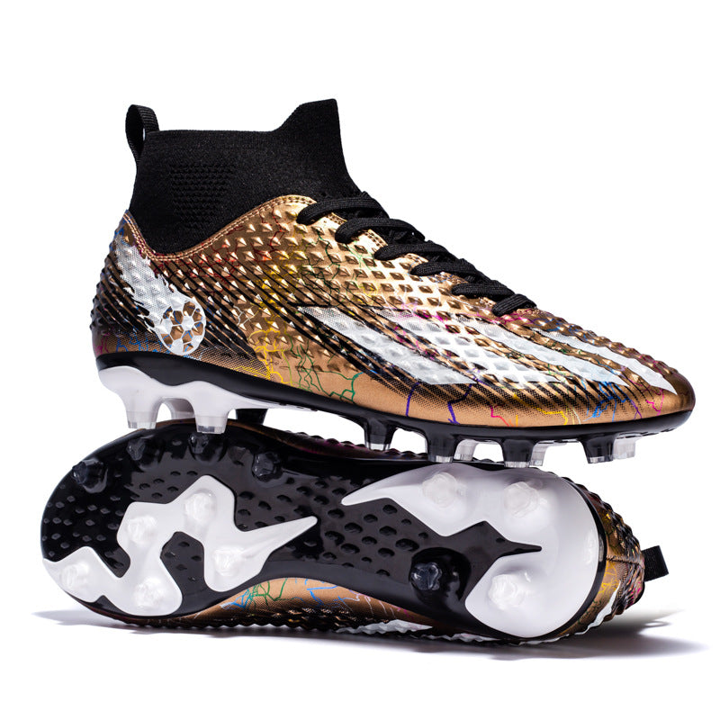 Comfortable football shoes for men and women, teenagers and students AG Spike TF Anti-Slip Breathable Turf Training Sneakers