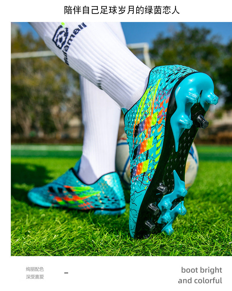 New professional football shoes for men and women AG Spike TF Broken Nail Youth Student Grassland Competition Training Shoes