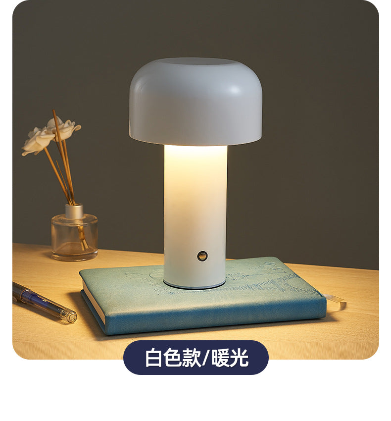 Creative Bellhop Mushroom Lamp led Bedroom bedside bar ambiance usb Rechargeable Decorative Night Light