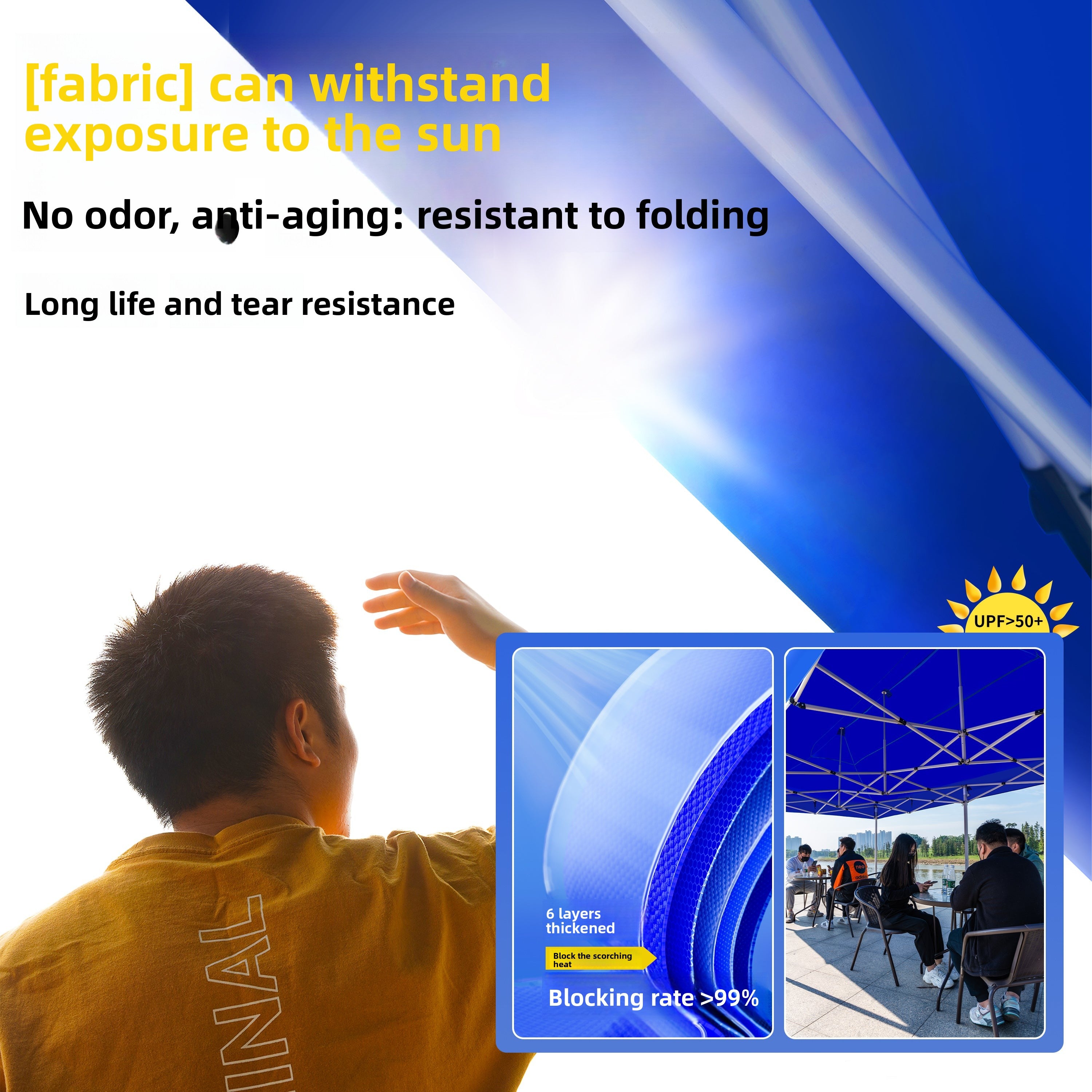Four-Corner Rainproof Tent Four-Leg Rain Shelter Outdoor Advertising Exhibition Stall Use Sunshade Rain Cover Retractable Folding Canopy