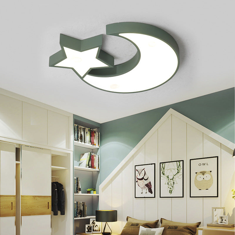 Macaron Children's Room Lighting Creative Boys and Girls Colorful Star Cloud Ceiling Light Kindergarten Bedroom Lamp