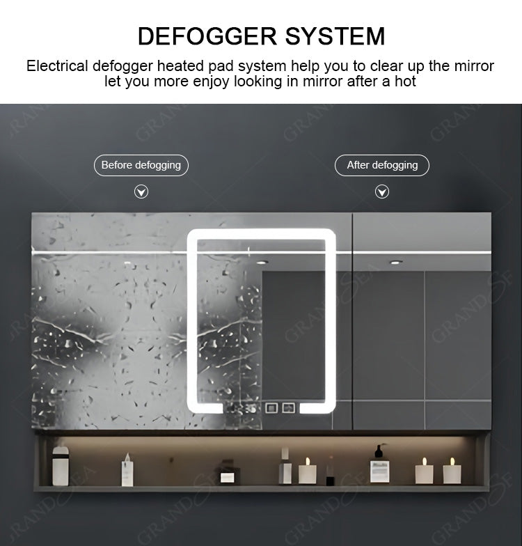 Modern Wall Mounted Matte Black Slate Bathroom Cabinet Vanity Set Single Sink Floating Vanity With Mirror