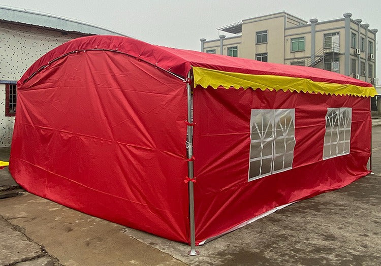 Outdoor Sunshade Shelter Sun Protection Waterproof Home Parking Shed Food Stall Rural Wedding Celebration Mobile Banquet Tent