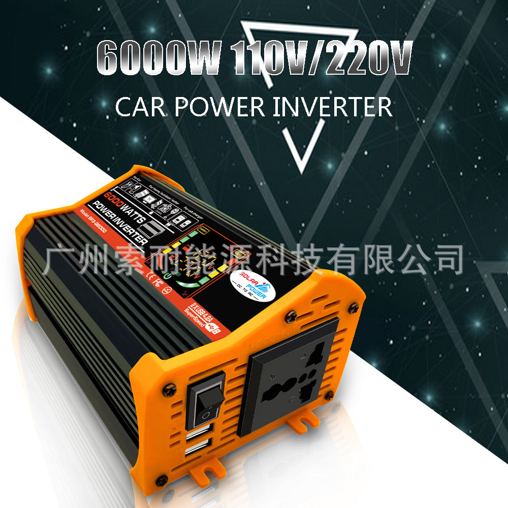 Automobile and Motorcycle Parts Car Inverter Power Supply500W Car Charger Adapter12V Turn110V/220V Vehicle Inverter