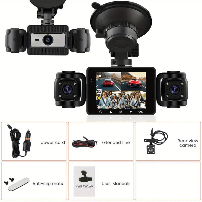 New S7Sanlu Dash Cam Private Model Car Camera Parking Monitoring HD Night Vision1080P