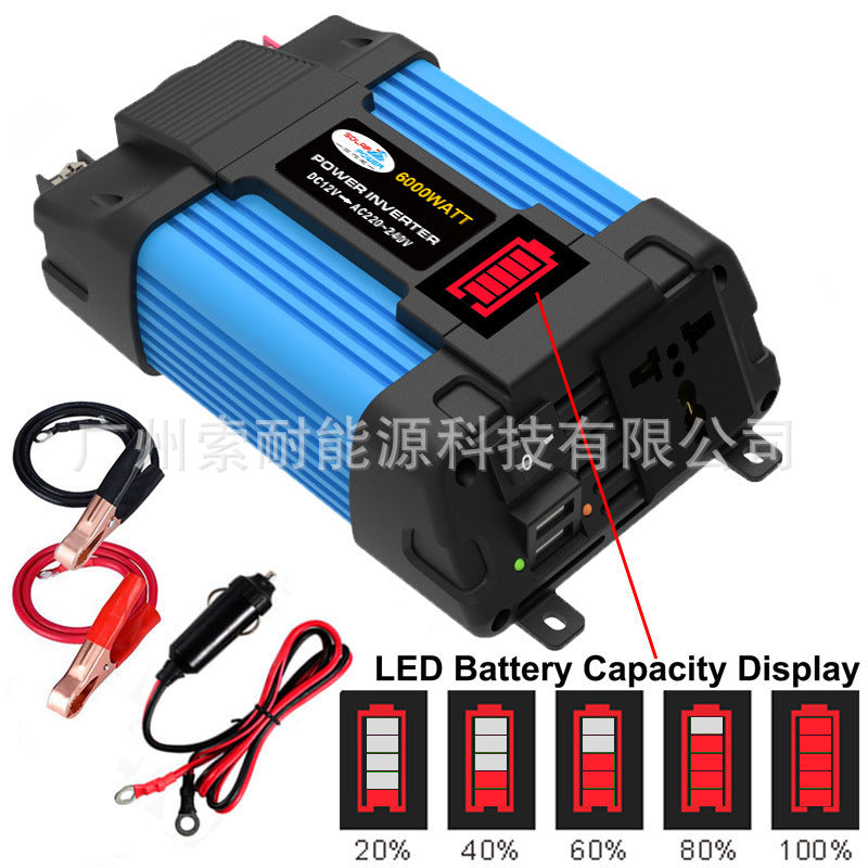 Car Converter Car Small Appliance Inverter300W/500W 12V Turn110V/220V Double USB Interface