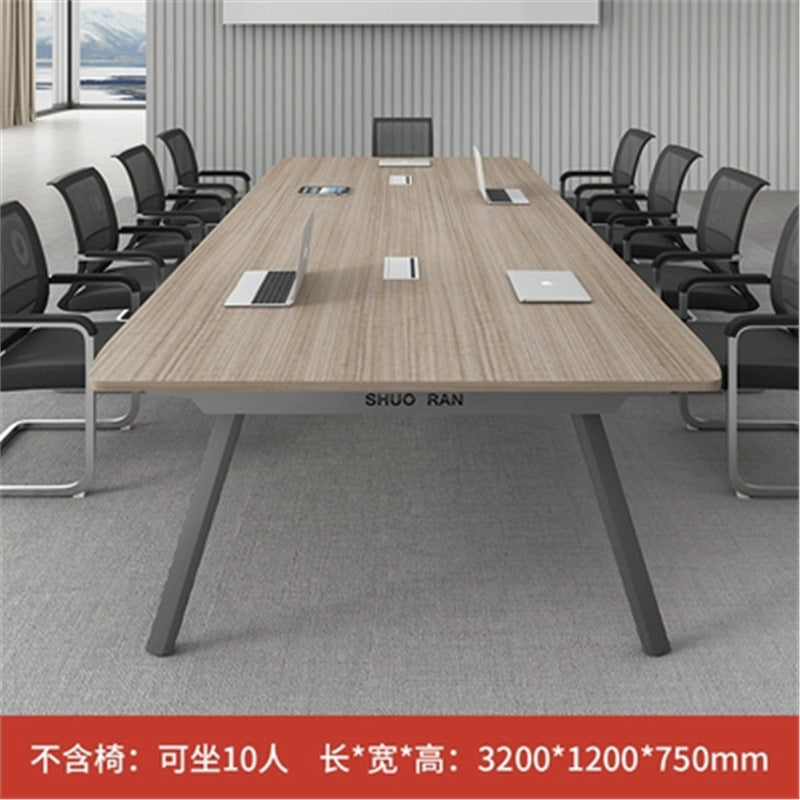 Conference Table Long Table Simple Modern Meeting Room Table and Chair Set Small Negotiation Training Table Long Office Desk Furniture