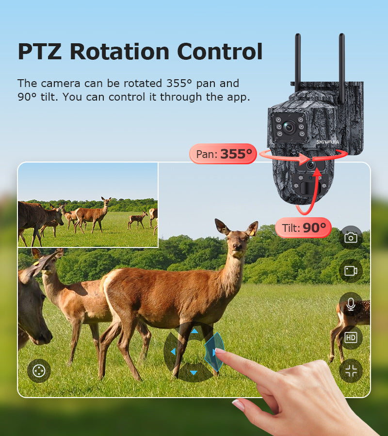 AOV Low Power Consumption4G Solar camera outdoor wireless600Ten Thousand Pairs of Lenses