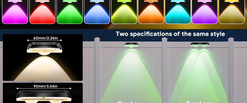 Bluetooth fence light RGBCW Iridescent Fence Light Wall Washer Light Fence Light Garden Light Waterproof Decorative Light