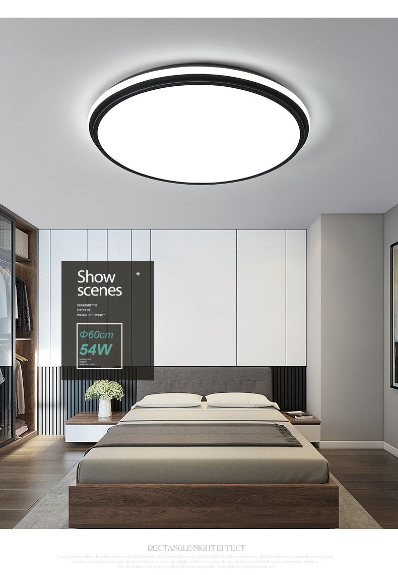 Living Room Main Light Modern Simple Elegant Ultra Bright Rectangular led Ceiling Lamp Study Bedroom Lamp Zhongshan Lighting