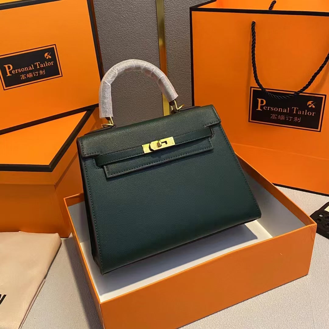 Hot Sale New Fashion Handbag for Women Platinum Kelly Bag Women's Shoulder Crossbody Bag Versatile Trendy Handbag